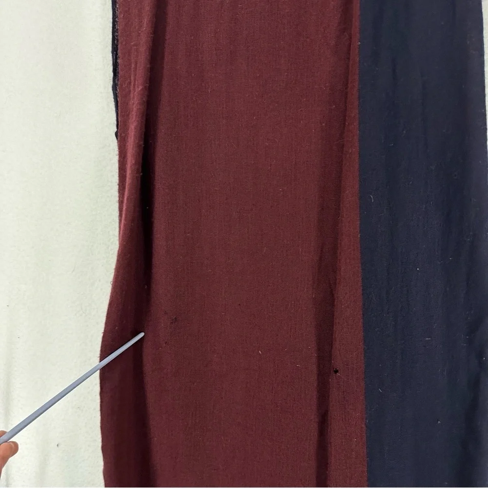 Cashmere Scarf Wide Maroon‎ Navy Blue Men’s